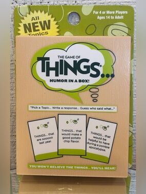 NIP - The Game of THINGS... Card Expansion Pack